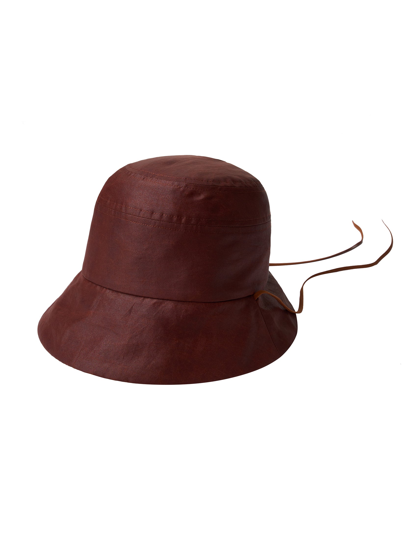Gambiered canton silk drawstring hat