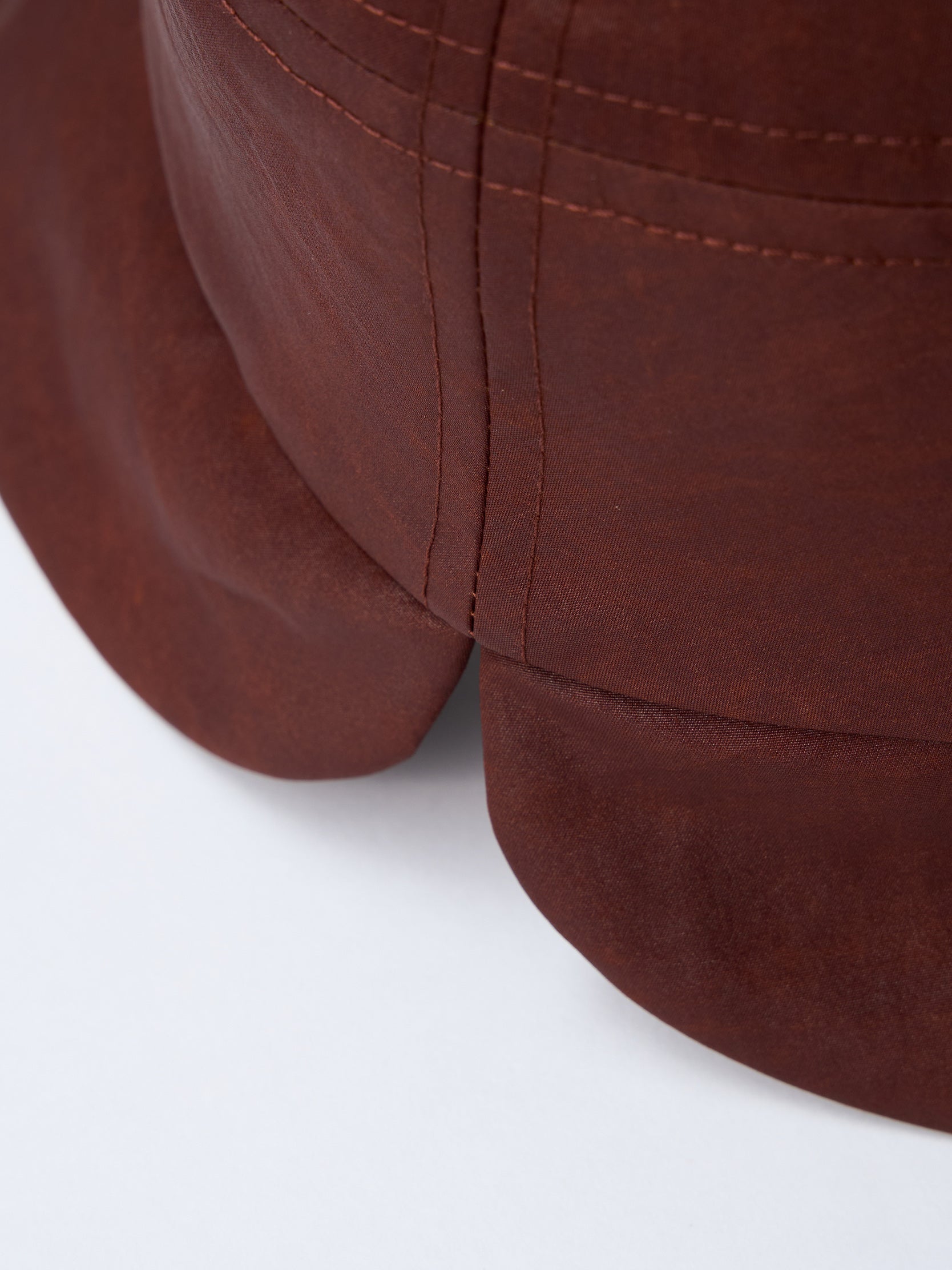 Gambiered canton silk drawstring hat